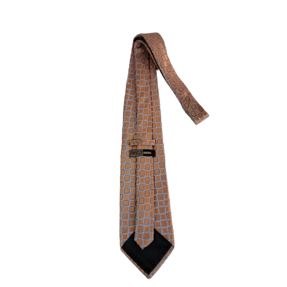 Campia Moda Shimmery Reptile Like Scale Print Extra Long Tall Man Tie - Picture 7 of 13